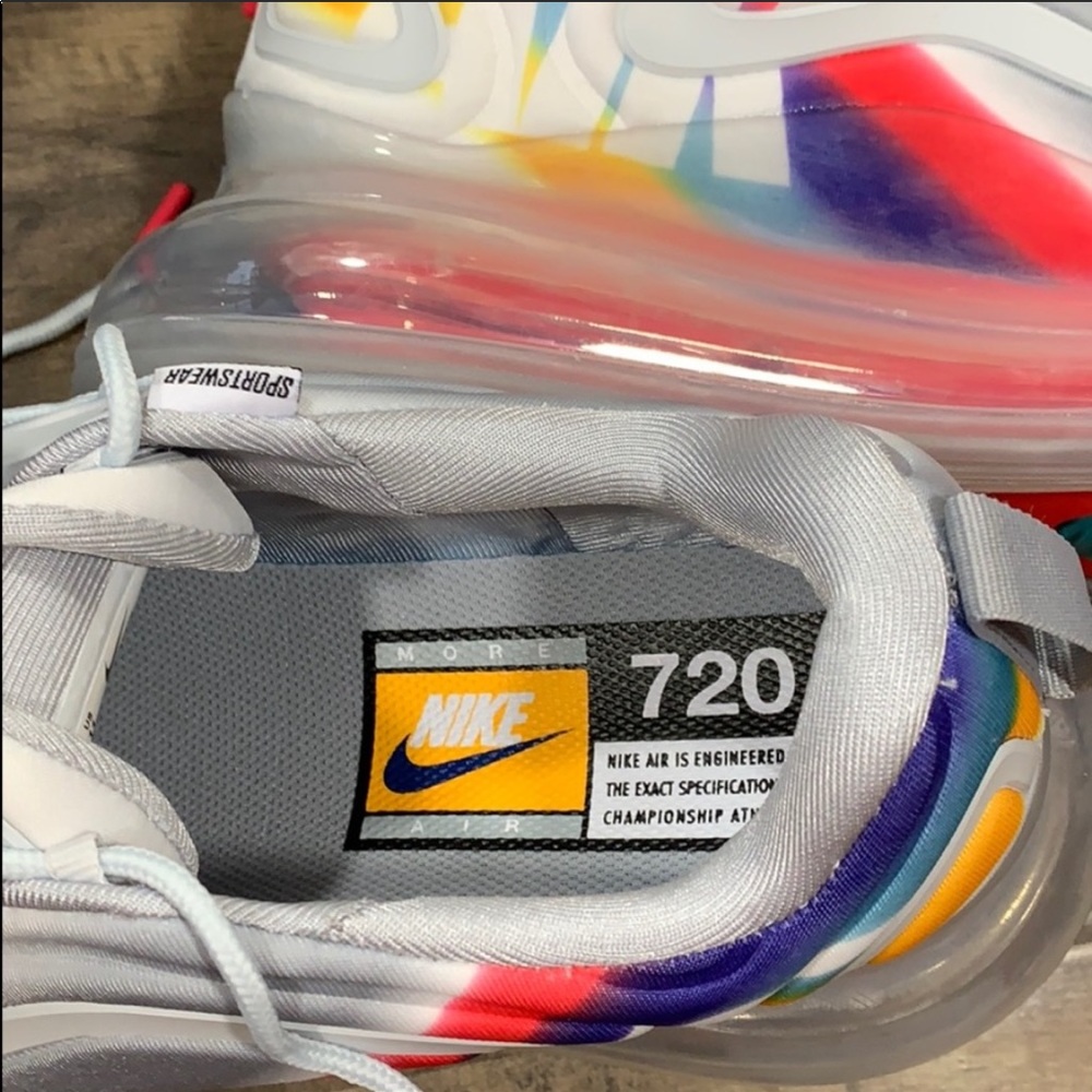 NIKE AIR MAX 720 Wolf Grey/Teal Nebula - Picture 16 of 16